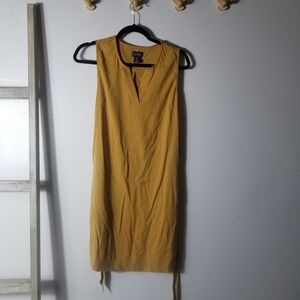 NICOLE MILLER WOMEN'S GOLDEN YELLOW DRESS SIZE 4